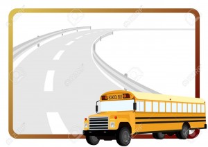 11101091-school-bus-on-the-background-of-a-frame-with-an-asphalt-road